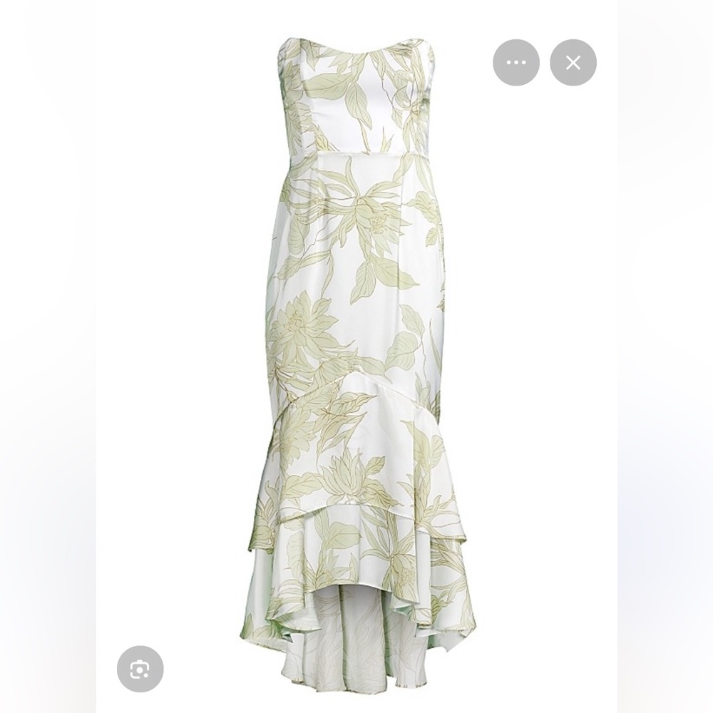 Katie May Cece Dress in Green Flora size S tailored